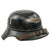 Original German WWII M38 Luftschutz Beaded Gladiator Air Defense Helmet with 56cm Liner and Chinstrap - dated 1939