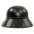 Original German WWII M38 Luftschutz Beaded Gladiator Air Defense Helmet with 56cm Liner and Chinstrap - dated 1939