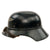 Original German WWII M38 Luftschutz Beaded Gladiator Air Defense Helmet with 56cm Liner and Chinstrap - dated 1939