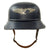 Original German WWII M38 Luftschutz Beaded Gladiator Air Defense Helmet with 58cm Liner - dated 1938 Original Items
