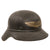 Original German WWII Luftschutz Air Defense M38 Beaded Gladiator Helmet with Single Piece Shell and 56cm Liner Original Items