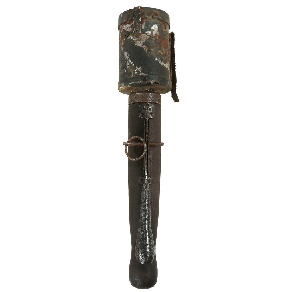 Original Rare German WWI M1915 Poppenberg Percussion Stick Hand Grenade with Spoon - Stielhandgranate Original Items
