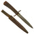 Original German WWI Private Purchase Trench Fighting Knife with Ribbed Grips & Original Rolled Steel Scabbard by Union Zella St. Blasii Original Items