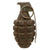 Original U.S. WWII Inert MkII Pineapple Grenade with Yellow Ring with M6A1 Fuze Original Items