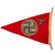 Original German WWII NSDAP State Service Staff Vehicle Pennant Flag - 7 ½" x 12" Original Items