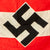 Original German WWII HJ National Youth Organization Company Parade Flag with Hanger Clips - 31" x 50" Original Items