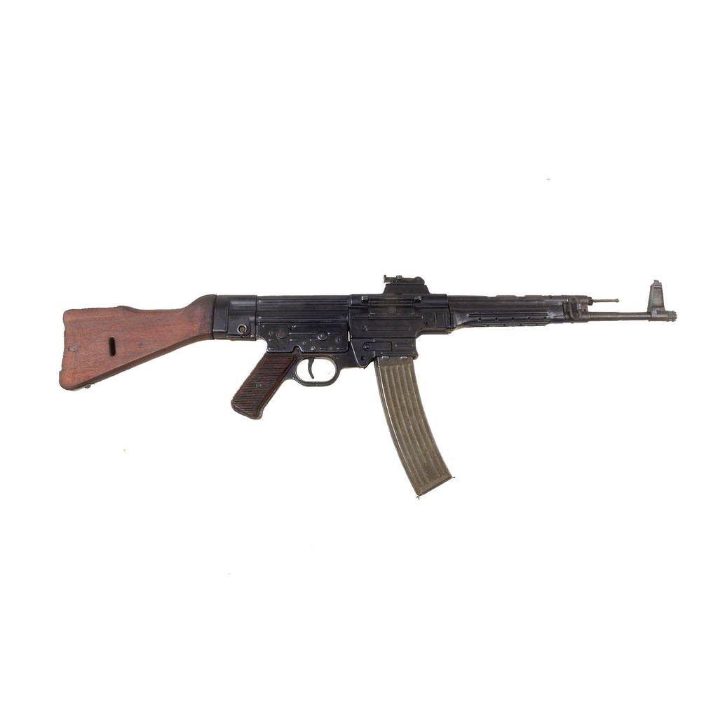 Original German WWII MP44 STG 44 Sturmgewehr Display Machine Gun with Live Barrel and Magazine Original Items