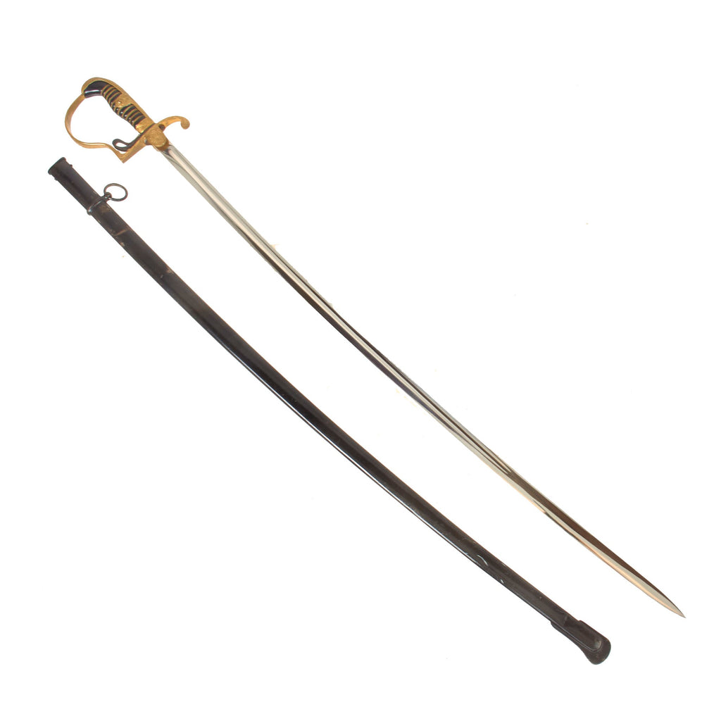 Original German WWII Army Officer Dove Head Sword by WKC Waffenfabrik with Steel Scabbard Original Items