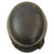 Original German WWII Luftschutz Civil Air Defense Beaded M35 Helmet with 56cm Liner & Chinstrap - marked EF64 Original Items