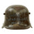 Original Imperial German WWI Trench Art M16 Stahlhelm Helmet Shell with M1917 Liner Band & Reproduction Liner - Marked Si 66 Original Items