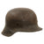 Original German WWII Heer Army Single Decal M42 Helmet with Relic 1940 Dated 56cm Liner - Stamped EF64