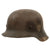 Original German WWII Heer Army Single Decal M42 Helmet with Relic 1940 Dated 56cm Liner - Stamped EF64