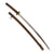 Original Late WWII Japanese Army Type 95 Wood "Pineapple" Handle NCO Katana with Matching Scabbard No. 203386 Original Items