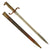 Original German Mauser Model 1871 Rifle Bayonet by Gebrüder Simson with Scabbard - 123rd (5th Württemberg) Grenadiers "King Charles" Regiment Marked - Dated 1874 Original Items