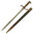 Original German Mauser Model 1871 Rifle Bayonet by Gebrüder Simson with Scabbard - 123rd (5th Württemberg) Grenadiers "King Charles" Regiment Marked - Dated 1874 Original Items