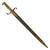 Original German Mauser Model 1871 Rifle Bayonet by Gebrüder Simson with Scabbard - 123rd (5th Württemberg) Grenadiers "King Charles" Regiment Marked - Dated 1874 Original Items