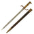 Original German Mauser Model 1871 Sawback Rifle Bayonet by E. Wilhelm Suhl with Scabbard - Unit Marked - Dated 1874 - Rare Original Items