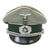 Original German WWII 17th Infantry Regiment Officers Schirmmütze Visor Crush Cap by Peküro with Braunschweig Skull Hussar Traditions Badge Original Items