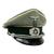 Original German WWII 17th Infantry Regiment Officers Schirmmütze Visor Crush Cap by Peküro with Braunschweig Skull Hussar Traditions Badge Original Items