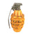 Original U.S. WWII Inert MkII Yellow Early War High Explosive Pineapple Grenade with Fuze Original Items