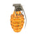 Original U.S. WWII Inert MkII Yellow Early War High Explosive Pineapple Grenade with Fuze Original Items