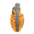 Original U.S. WWII Inert MkII Yellow Early War High Explosive Pineapple Grenade with Fuze Original Items