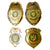 Original Panamanian Operation Just Cause Era Police & Presidential Security Badges - Lot of Four Original Items