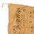 Original Japanese WWII Hand-Painted Silk Good Luck Flag with Painted Samurai & Page of Translations - 29 x 33” Original Items