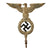 Original German WWII NSDAP National Socialist Party First Pattern Flag Pole Finial "Topper" - Plated Alloy Original Items
