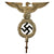 Original German WWII NSDAP National Socialist Party First Pattern Flag Pole Finial "Topper" - Plated Alloy Original Items