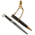 Original Italian WWII M.V.S.N. Fascist Militia Blackshirts Nickel-Plated Dagger with Scabbard and Hanger Original Items