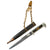 Original Italian WWII M.V.S.N. Fascist Militia Blackshirts Nickel-Plated Dagger with Scabbard and Hanger Original Items
