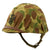 Original U.S. WWII / Korean War USMC M1 Helmet Complete with Westinghouse Liner and USMC Blue Anchor Cover Original Items