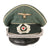 Original German WWII Heer Army Infantry Officer Schirmmütze Visor Cap by Rare Maker Peter Saur of Berlin Original Items