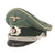 Original German WWII Heer Army Infantry Officer Schirmmütze Visor Cap by Rare Maker Peter Saur of Berlin Original Items