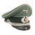 Original German WWII Heer Army Infantry Officer Schirmmütze Visor Cap by Rare Maker Peter Saur of Berlin Original Items