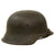 Original German WWII M42 Heer Army Single Decal Helmet with 57cm Liner & Chinstrap - stamped NS64 Original Items