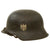 Original German WWII M42 Heer Army Single Decal Helmet with 57cm Liner & Chinstrap - stamped NS64 Original Items