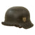 Original German WWII M42 Heer Army Single Decal Helmet with 57cm Liner & Chinstrap - stamped NS64 Original Items