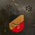 Original German WWII M34 Square Dip Luftwaffe Fire Brigade Crash Crew Helmet with Double Decals - Size 58 Original Items
