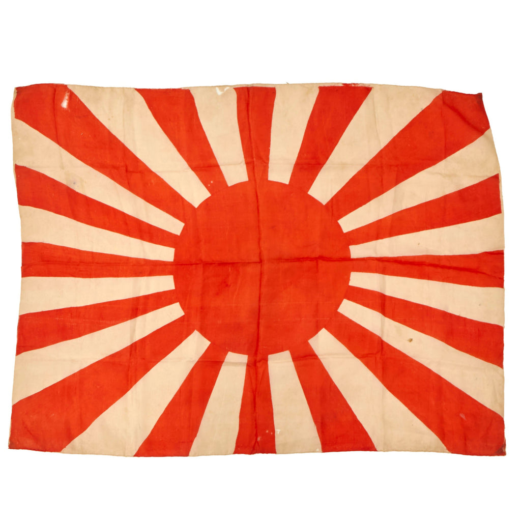 Original Japan WWII Imperial Japanese Army Rising Sun Silk War Flag - 28 x 36” Original Items