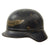 Original German WWII Luftschutz Civil Air Defense Beaded M40 Helmet with Relic Liner - Marked Q62 Original Items