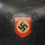 Original German WWII M34 Square Dip All Aluminum Double Decal Fire Police Helmet with 56cm Liner & Chinstrap - Feuerwehr Original Items