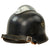 Original German WWII M34 Square Dip All Aluminum Double Decal Fire Police Helmet with 56cm Liner & Chinstrap - Feuerwehr Original Items