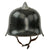 Original German WWII M34 Square Dip Fire Protection Police Helmet with Double Decals & Comb - Feuerwehr Original Items