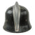 Original German WWII M34 Square Dip Fire Protection Police Helmet with Double Decals & Comb - Feuerwehr Original Items