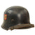 Original German WWII M34 Civic Square Dip NSDAP Double Decal Police Steel Helmet with Liner & Chinstrap - Ordnungspolizei Original Items