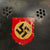 Original German WWII M34 Civic Square Dip NSDAP Double Decal Police Steel Helmet with Liner & Chinstrap - Ordnungspolizei Original Items