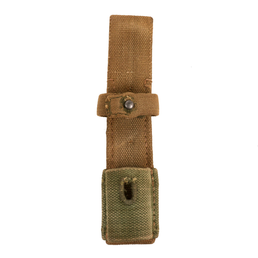 Original German WWII Rare Tropical Afrikakorps DAK Canvas Web Bayonet Frog Original Items