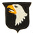 Original U.S. WWII Rare 101st Airborne Division White Tongue Patch with White Back - Type 6 Original Items